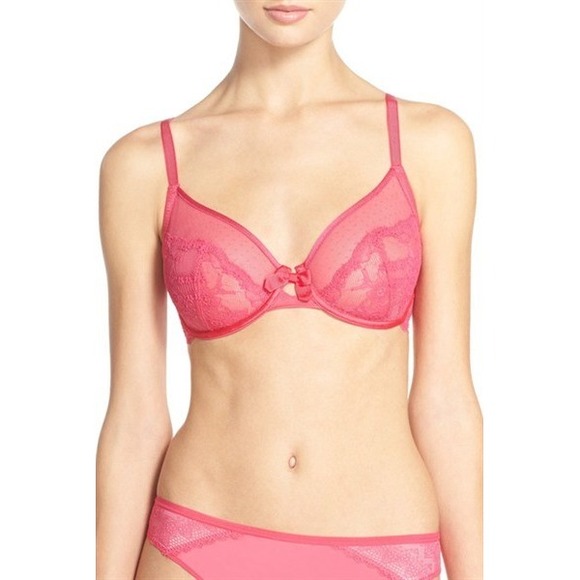 Chantelle Other - NWT Chantelle 32DD Idole Underwire T-Shirt Bra 1731 Pink 127959